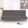 thumbnail image 7 of Armless Sofa Covers Stretch Fabric Sofa Slipcovers Folding Sofa Bed For Living Room Moving Furniture Protector - Solid Color Gray, 7 of 7