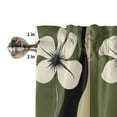 thumbnail image 4 of Green Floral Spring Valances for Windows Farmhouse Kitchen Curtains Valances Rod Pocket Valance Curtains for Kitchen Windows Modern Abstract Blooms Botanical Window Valances for Bathroom 42"x18", 4 of 6