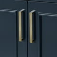 thumbnail image 5 of Ariel Stafford 60 Inch Double Oval Sink Bathroom Vanity With Carrara White Quartz Countertop 1.5 Edge In Midnight Blue, 5 of 9