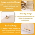 thumbnail image 3 of Organizador de Maquillaje para Encimera con Cajones, Soporte Giratorio de 360 Grados para Brochas de Maquillaje, Organizador de Cuidado de la Piel con Capacidad para Tocador, 3 of 5