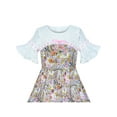 thumbnail image 4 of Girls Dress Lace Bell Sleeve Paisley Pattern Vintage 4 Years, 4 of 6