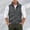 Gray, variant on Mens Vests Lightweight Breathable Utility Zip Up Vest with Multi Pockets Casual Outerwear Windproof Softshell Sleeveless Jacket
