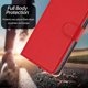 thumbnail image 2 of For iPhone 17 Pro Leather Case Solid Color Phone Cover with Wallet - Orange, 2 of 5