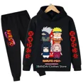 thumbnail image 2 of Sudadera con capucha de Naruto HOT 2024 Conjuntos para niños Conjunto de dos piezas Sudadera con capucha + Pantalones Conjunto de sudadera con capucha de anime japonés para correr Venta caliente, 2 of 5