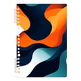 thumbnail image 7 of FORMRS 1-Subject Spiral Notebook 8" x 5" College Ruled 60 Refillable Sheet A5 Hard Cover, 2 Pack, Green Abstract Wavy, 7 of 7
