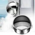 thumbnail image 5 of JINGT Stainless Steel Round Brushed Bull Nosed External Extractor Wall Vent Outlet, 5 of 5