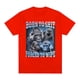 thumbnail image 3 of Camiseta de Anime Born To Shit Forced To Wipe para hombres y mujeres, camisa divertida con gráfico de gorila, camiseta de manga corta a la moda, camisetas casuales de gran tamaño, 3 of 5