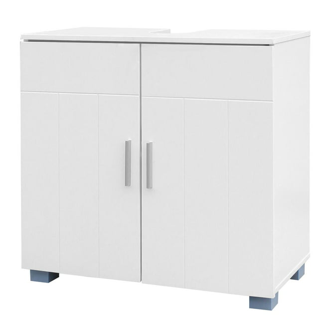 Ktaxon Pedestal Under Sink Storage Bathroom Vanity Cabinet Freestanding Space Saver Organizer W/ Shelves,White