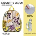 thumbnail image 4 of Cute Butterfly Print Student Backpack – Colorful Pattern with Flowers and Wings, Watercolor Aesthetic Garden Design, 4 of 4