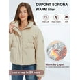 thumbnail image 5 of Women's Cropped Puffer Jacket Long Sleeve Lightweight Quilted Winter Jacket Packable Coats, 5 of 6