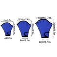 thumbnail image 3 of Advancent Guantes de remo a prueba de arañazos para deportes acuáticos, guantes de buceo con costuras finas y que no se desprenden, 2 piezas Deportes acuáticos Azul S, 3 of 6