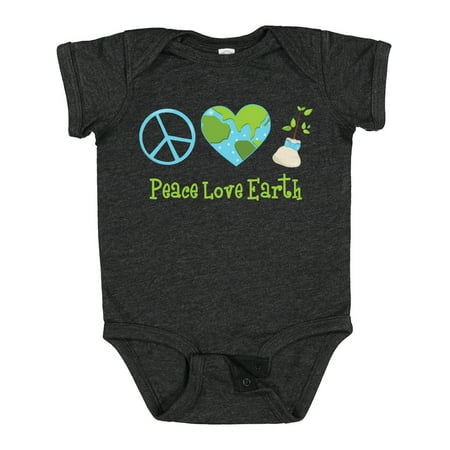 

Inktastic Peace Love Earth Gift Baby Girl Bodysuit