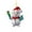 F, variant on nTRIUQJ Mini Snowman Hanging Ornaments Christmas Tree Decorations Small 2D Acrylic Decoration Xmas Mantel Door Decor Ornament B