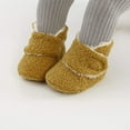 thumbnail image 2 of Newborn Baby Cozy Fleece Booties with Grippers Winter Slippers Socks Soft Sole Stay On Infant First Walker Crib Shoes, 2 of 6