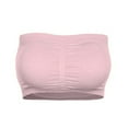 thumbnail image 1 of Double Women Plus Size Strapless Bra Bandeau Tube Removable Padded Top Stretchy, 1 of 5