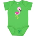 thumbnail image 3 of Inktastic Cute Flamingo, Baby Flamingo, Pink Flamingo Girls Baby Bodysuit, 3 of 5
