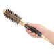 thumbnail image 5 of Cepillo redondo, peine redondo Cepillo de pelo redondo con cerdas naturales de jabalí Cepillo de cerdas de jabalí antiestático para mujeres y hombres Estilo de rizado(25#) Peluquería o Afeitado Octpeak NO, 5 of 7