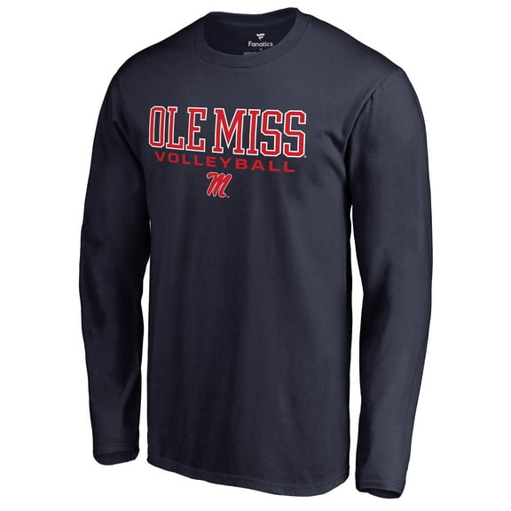 Men's Navy Ole Miss Rebels Team Unity Volleyball Long Sleeve T-Shirt