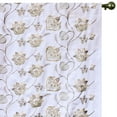 thumbnail image 7 of Fabric Mart Direct Pearl Beige, Light Olive Green Cotton with Embroidery Fabric by the Yard, 44 inches or 112 cm Width Beige Cotton Fabric, 6 Yards Floral Cotton Upholstery Fabric For Curtain Pillow, 7 of 7