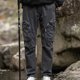 thumbnail image 1 of Pantalones largos de moda para hombre, casuales, de color sólido, con bolsillos y cremallera, cintura elástica, de poliéster., 1 of 9