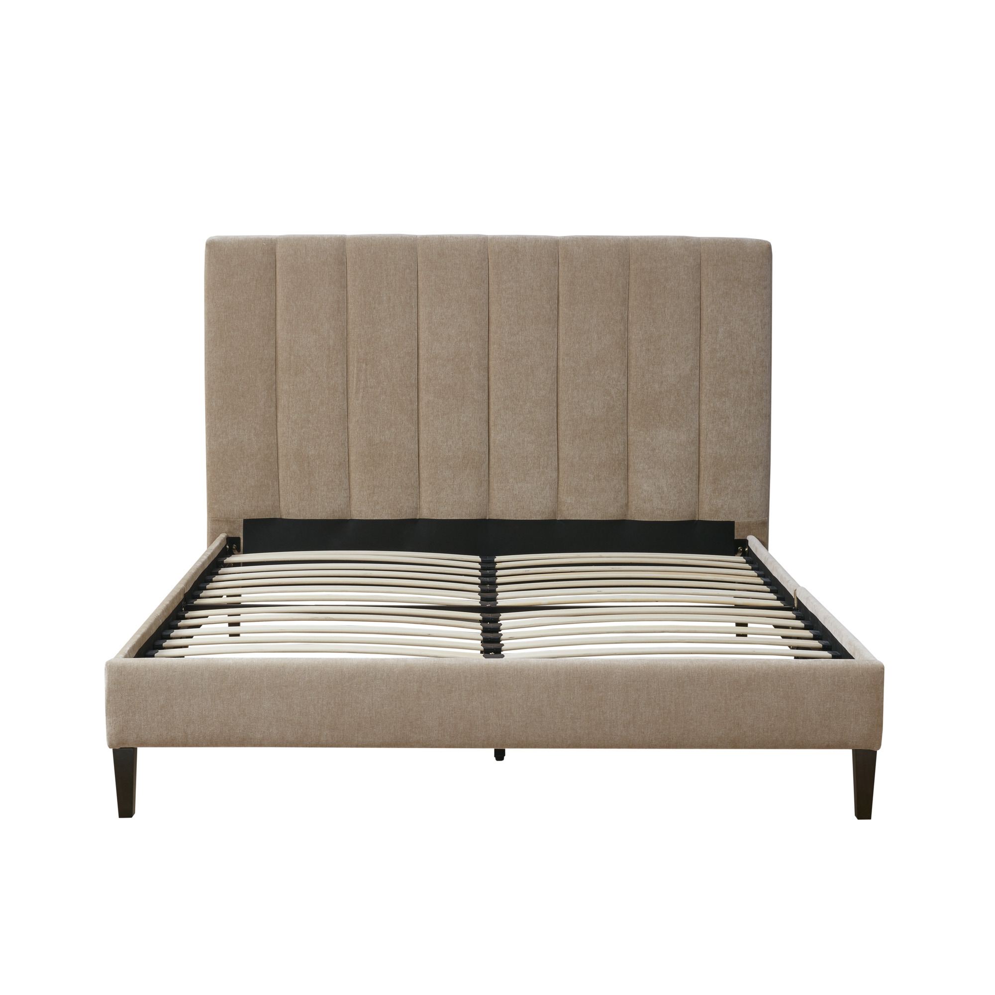 510 Design Queen Bed Frame with Headboard and Wood Slats, Modern ...