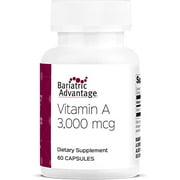 Bariatric Advantage - Vitamin A Capsules 3,000 mcg, 60 Count