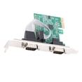 thumbnail image 2 of Tarjeta PCIE serie de menos de 40 °C a 85 °C, 2 puertos PCI Express X1 a DB9 COM RS232, adaptador/controlador para Windows, 2 of 14