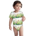 thumbnail image 2 of Yiaed Plants and Insects Print Infant Climbing Short Sleeve Onesie One-Piece Baby Bodysuit Clothes 0-12 Months -2 Years, 2 of 6
