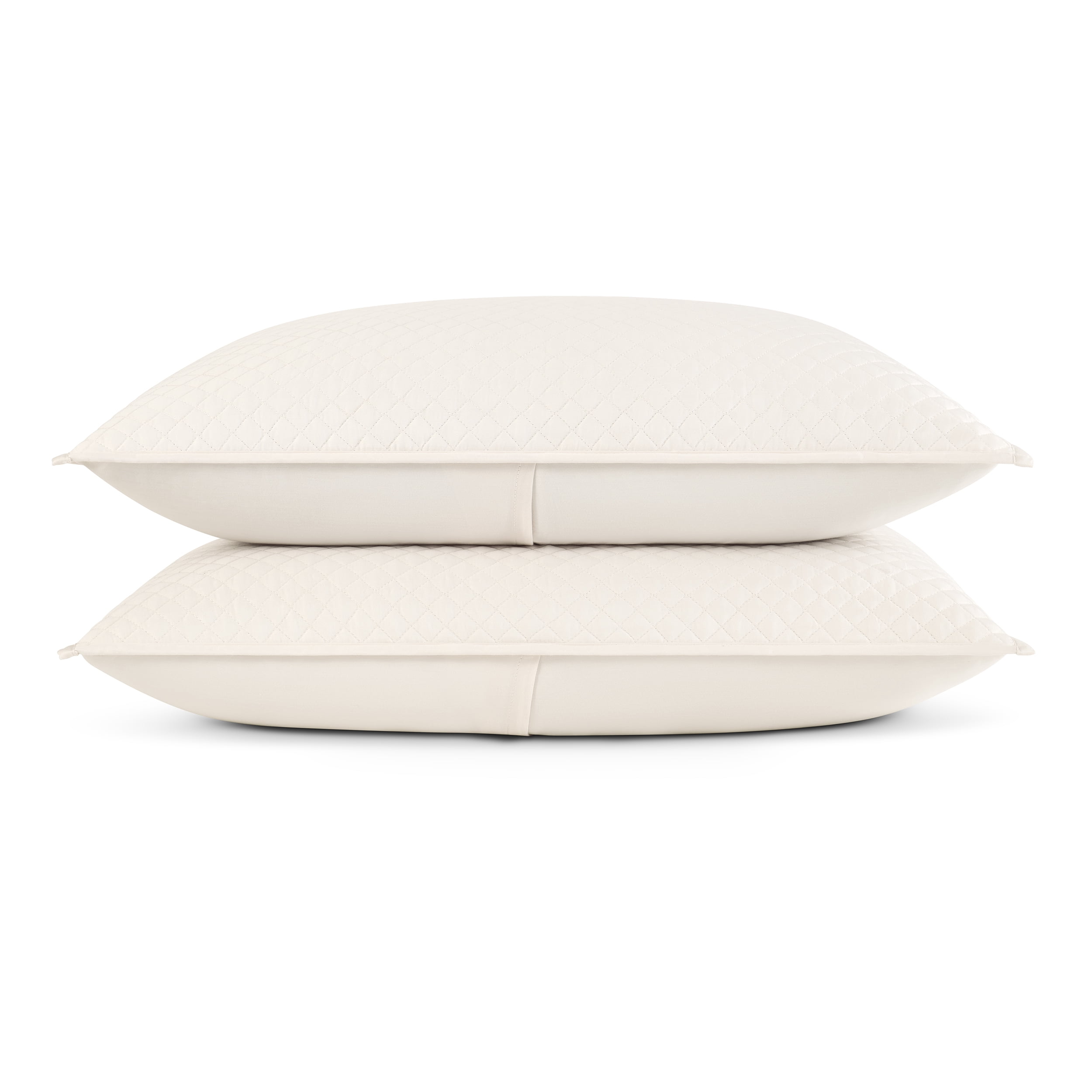 Wamsutta 1846 Cotton Tencel 3-Piece Gardenia Diamond Stitch Quilt Set, King