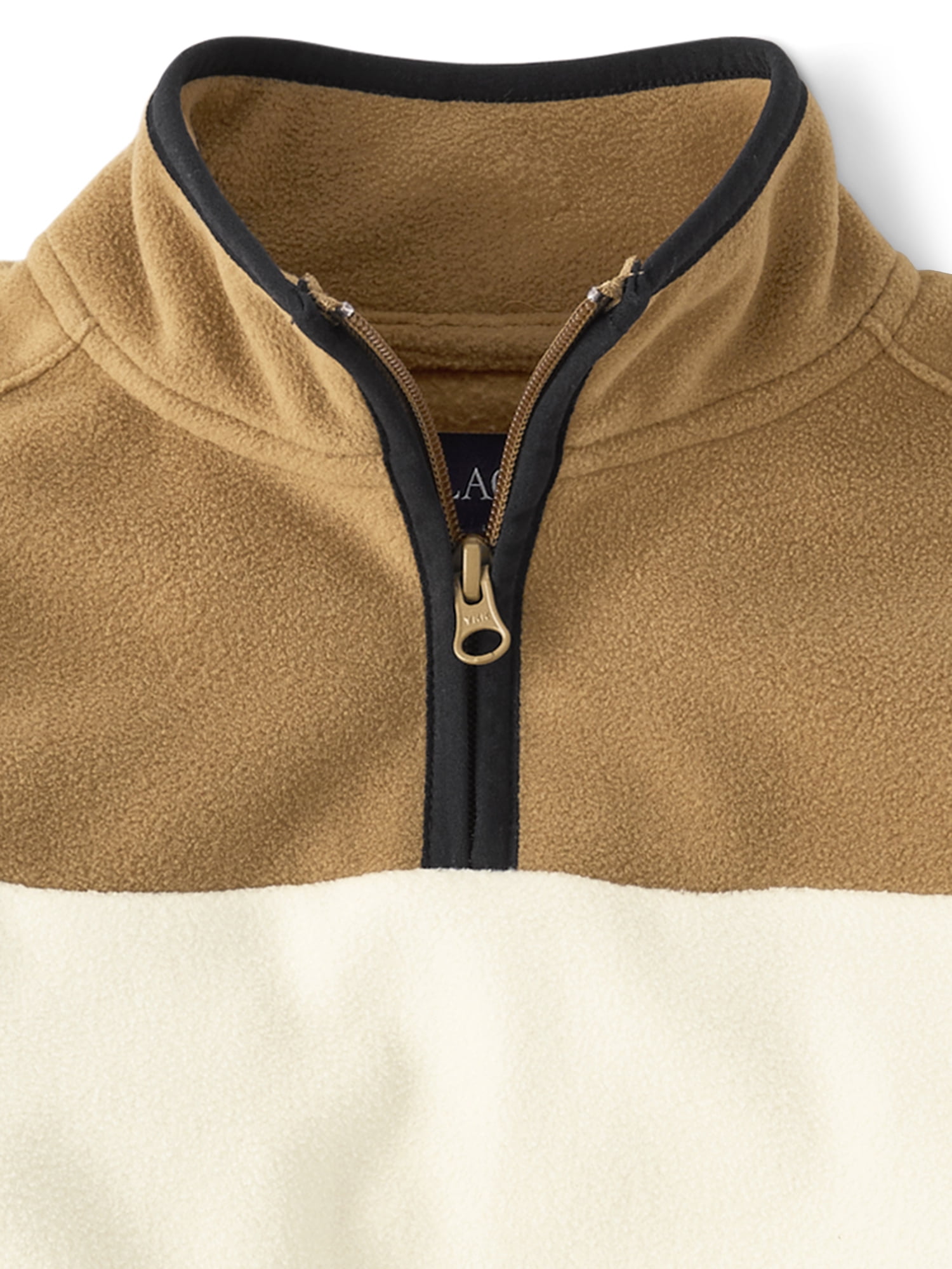 The Children's Place Boys Long Sleeve Colorblock Microfleece Half Zip Pullover, Sizes XS-XXL