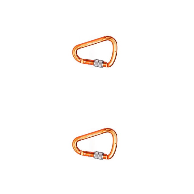 Mosquetón Durable Greeniant Clips Caribeener Naranja 2piezas
