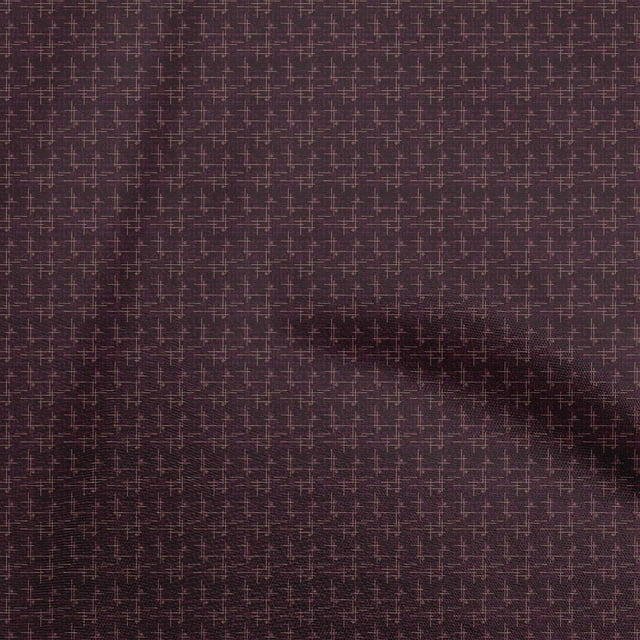 oneOone Cotton Poplin Chocolate Brown Fabric Abstract Irregular Lines Sewing Craft Projects Fabric Prints By Yard 56 Inch Wide