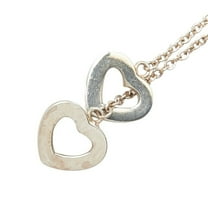 Pre-Owned Tiffany Heart Link Lariat Necklace in 925 Sterling Silver for Women.... (Good)