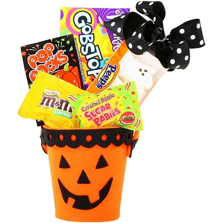 Alder Creek Gift Baskets Halloween Ghoulish Goodies Orange Gift Set, 2 pc