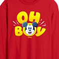 thumbnail image 2 of Disney - Mickey Oh Boy - Men's Long Sleeve Graphic T-Shirt, 2 of 4
