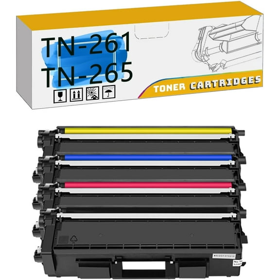 TN-261 TN-265 TN261 TN265 Toner Cartridge, Compatible for Brother HL-3140CW HL-3150 HL-3170CDW MFC-9130CW MFC-9140 MFC-9330CDW MFC-9340CDW DCP-9020CDN Printers