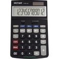 thumbnail image 1 of Calculadora func. Victor 1180-3A 12D, pilas y solar, LCD ángulo ajust., ideal hogar/oficina, negro, 1 of 3