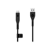 Mophie Pro Heavy-Duty Braided USB-A to USB-C Charge and Sync Cable 3.3FT (1M) for Samsung, LG, Apple and More - Black