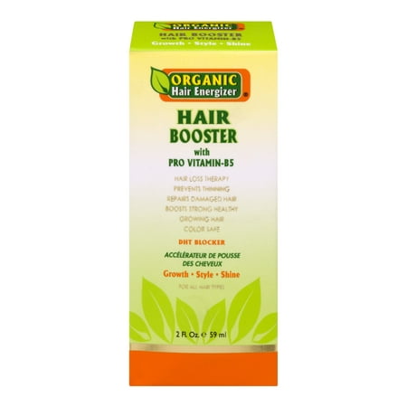 Organic Hair Energizer Hair Booster with Pro Vitamin-B5, 2 fl
