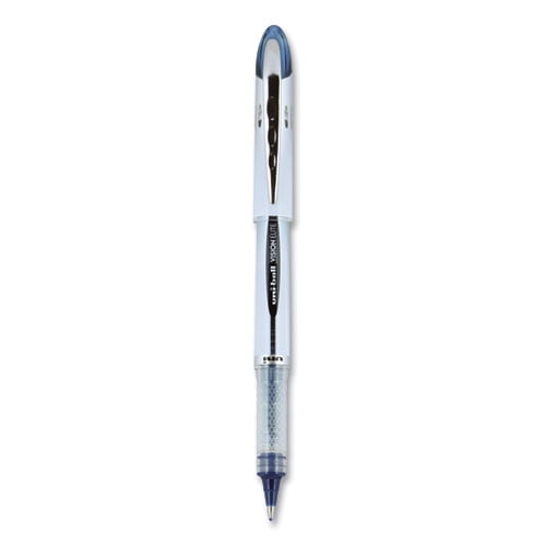 Vision Elite Roller Ball Pen, Stick, Bold 0.8 Mm, Blue-Black Ink, White/blue Barrel