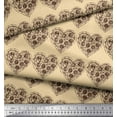thumbnail image 3 of Soimoi polyester Crepe Fabric Pizza Food Print Fabric by the Yard 42 Inch Wide, 3 of 3
