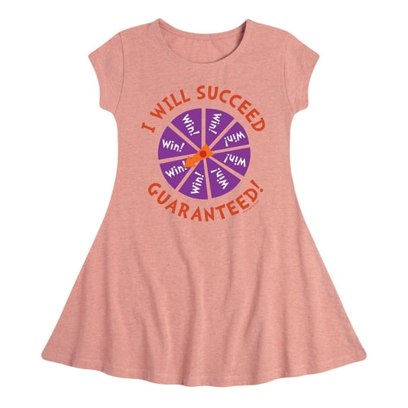 Dr. Seuss - I Will Succeed - Girls Fit And Flare Cap Sleeve Dress