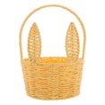 thumbnail image 1 of 1Pcs Easter Wicker Basket Yellow Paper Rope Bunny Ear Shape For Easter Spring Party Gift Giving, 1 of 9