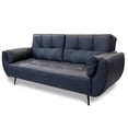 thumbnail image 3 of Sala de Piel Genuina 3-2 Sofá Cama y Love Seat, 5 plazas, Modelo Toronto, Color Azul Marino, Elegante, comodo y Moderno, Hecho en Mexico. Medidas: Sofá 220 X 90 X 80 cm, Love Seat 156 X 90 X 80 cm., 3 of 10