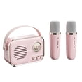 thumbnail image 1 of Retro mini speaker portable wireless Bluetooth speaker microphone outdoor karaoke, 1 of 8