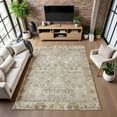 thumbnail image 7 of Addison Rugs Mayfield Premium Machine Washable Traditional Global Taupe Rectangle Rug, 10' x 14', 7 of 7