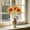 393#Orange, variant on 3 Stem Multicolor Artificial Sunflower Bouquet, Fade Resistant Realistic Petal Flexible Custom Arrangement Photo Friendly Design, Wedding Vase Decor for Halloween Home Party Floral Styling