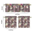 thumbnail image 6 of Floral Vintage Curtains 24 Inch - 3 Panel Boho Farmhouse Set with Rustic Wildflowers, Rod Pocket Window Treatment, 6 of 6