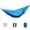 Sky Blue, variant on 106.3"×55.1" Double Camping Hammock, Sky Blue Outdoor Portable Swing with Hanging Straps & Carabiners, for Backyard, Camping, Hiking & Travel,E