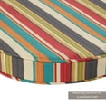 thumbnail image 4 of Greendale Home Fashions Outdoor 18'' x 18'' Round Seat Pad, Set of 2, Sunset Stripe, 4 of 7
